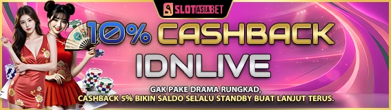CASHBACK IDNLIVE 5%